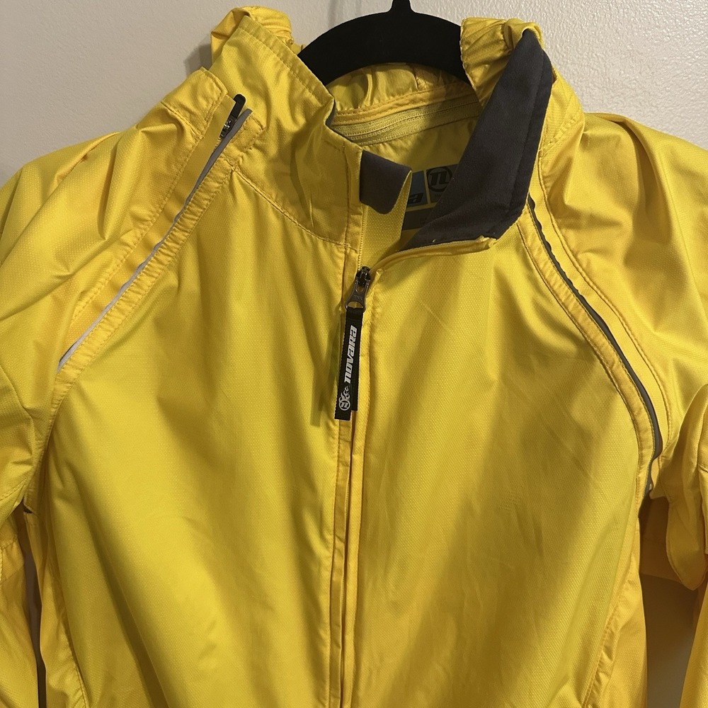Ladies Novara Conversion Jacket Cycling Sunbeam Yellow Detachable Sleeves L